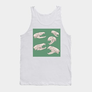 North American Predator Skulls Sage Tank Top